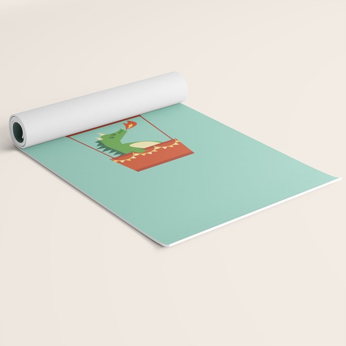 Dragon On Hot Air Balloon Yoga Mat Gallery Image 2