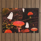 Autumn Ghost Forest Collage Outdoor Rug Gallery Image 1