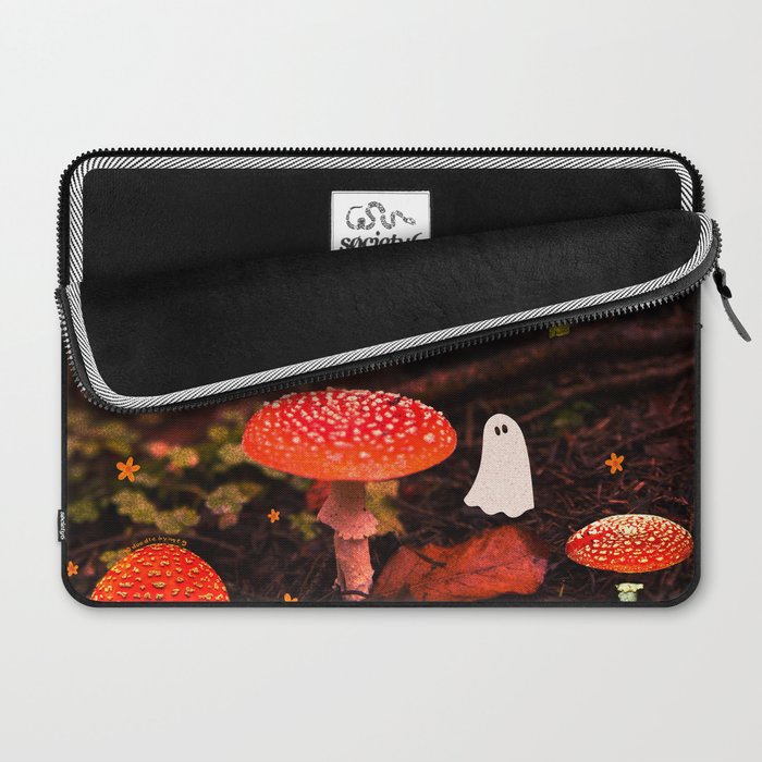 Autumn Ghost Forest Collage Laptop Sleeve Gallery Image 2