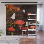 Autumn Ghost Forest Collage Wall Mural Gallery Image 1