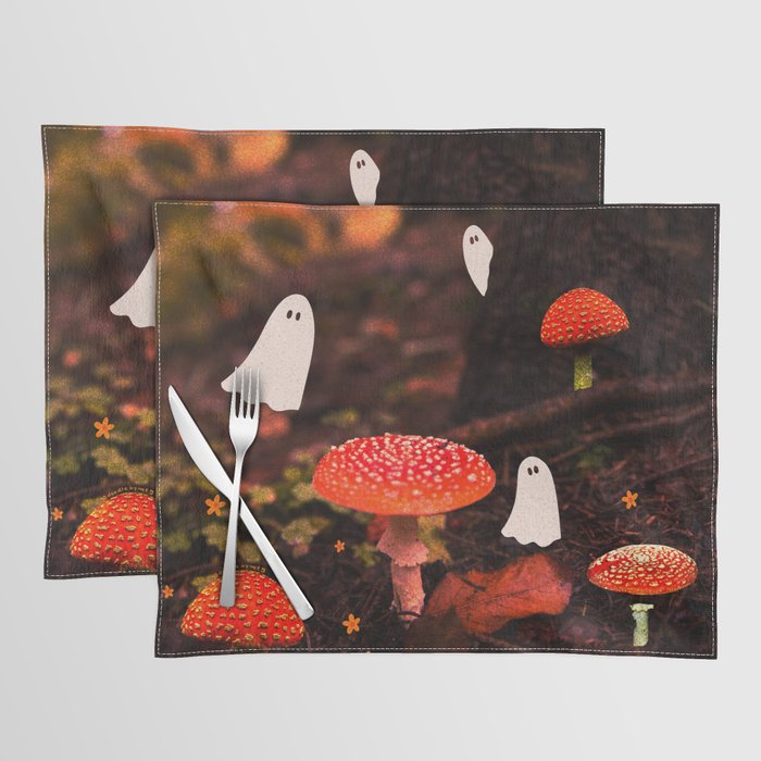 Autumn Ghost Forest Collage Placemat Gallery Image 1