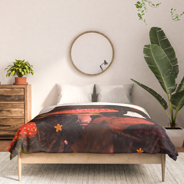 Autumn Ghost Forest Collage Comforter Gallery Image 3