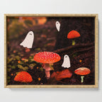 Autumn Ghost Forest Collage Serving Tray Gallery Image 1