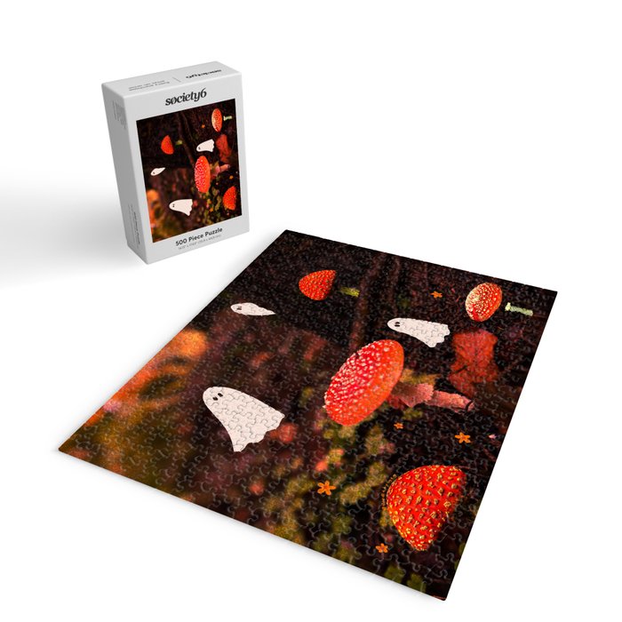 Autumn Ghost Forest Collage Jigsaw Puzzle Gallery Image 2