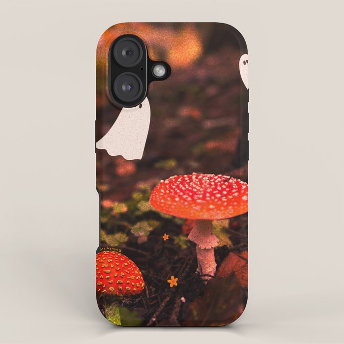 Autumn Ghost Forest Collage iPhone Case Gallery Image 1