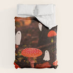 Autumn Ghost Forest Collage Duvet Cover Gallery Image 6