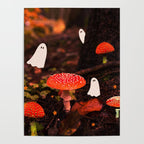 Autumn Ghost Forest Collage Poster Gallery Image 4