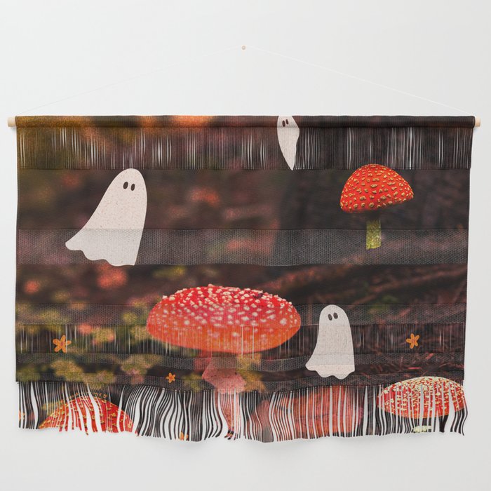 Autumn Ghost Forest Collage Wall Hanging Gallery Image 1