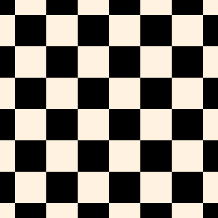 Checkerboard Mini Check Pattern in Black and Almond Cream Coffee Mug Gallery Image 2