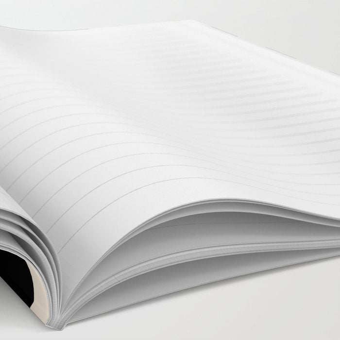 Checkerboard Mini Check Pattern in Black and Almond Cream Notebook Gallery Image 2