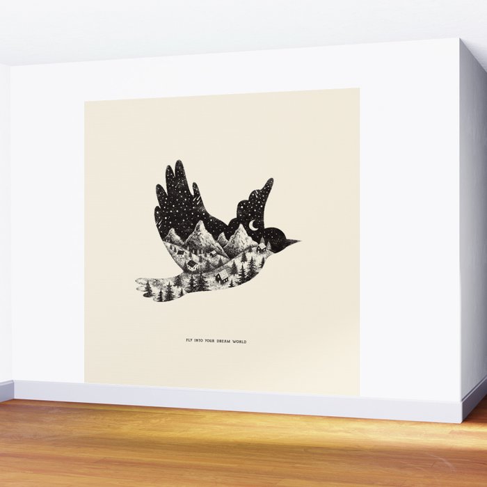 FLY INTO YOUR DREAM WORLD Wall Mural Gallery Image 2