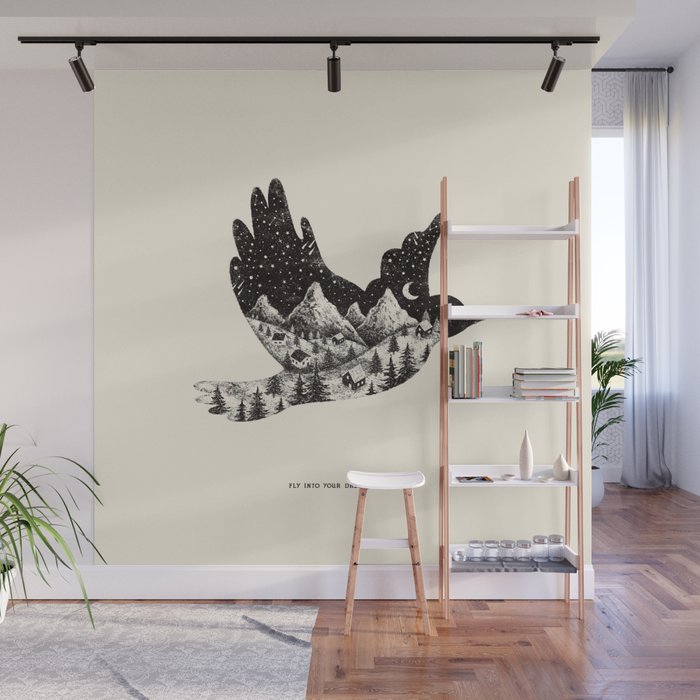 FLY INTO YOUR DREAM WORLD Wall Mural Gallery Image 1