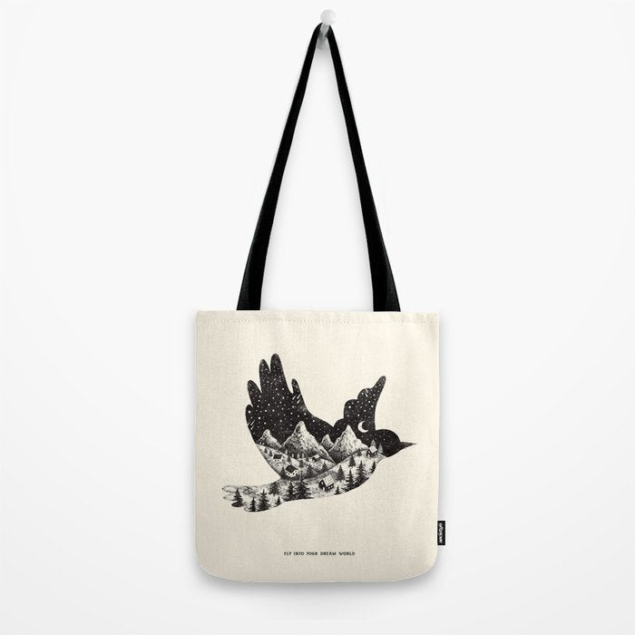 FLY INTO YOUR DREAM WORLD Tote Bag Gallery Image 2