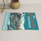Breckenridge Vintage Ski Poster Rug Gallery Image 1
