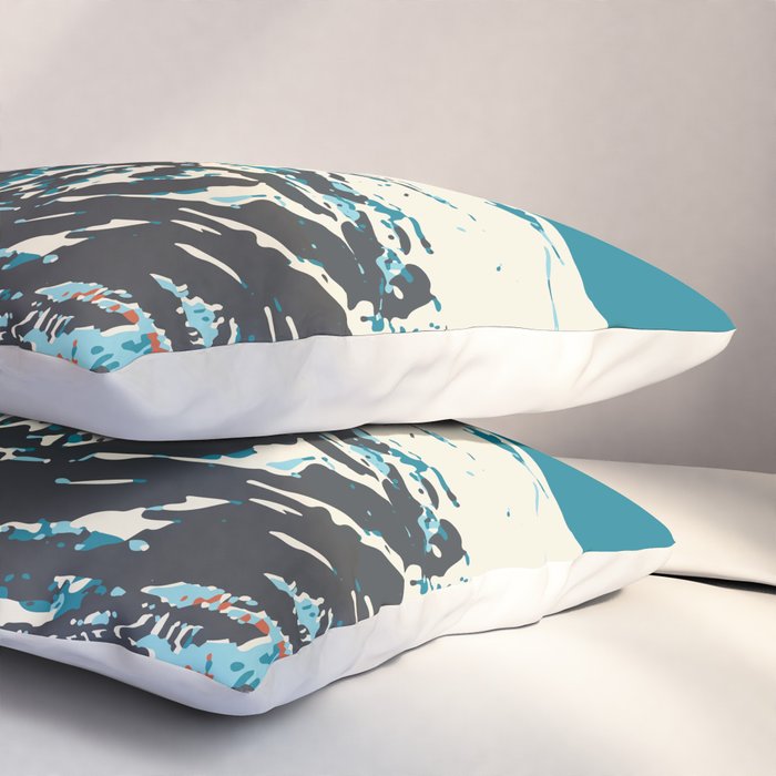 Breckenridge Vintage Ski Poster Pillow Sham Gallery Image 3