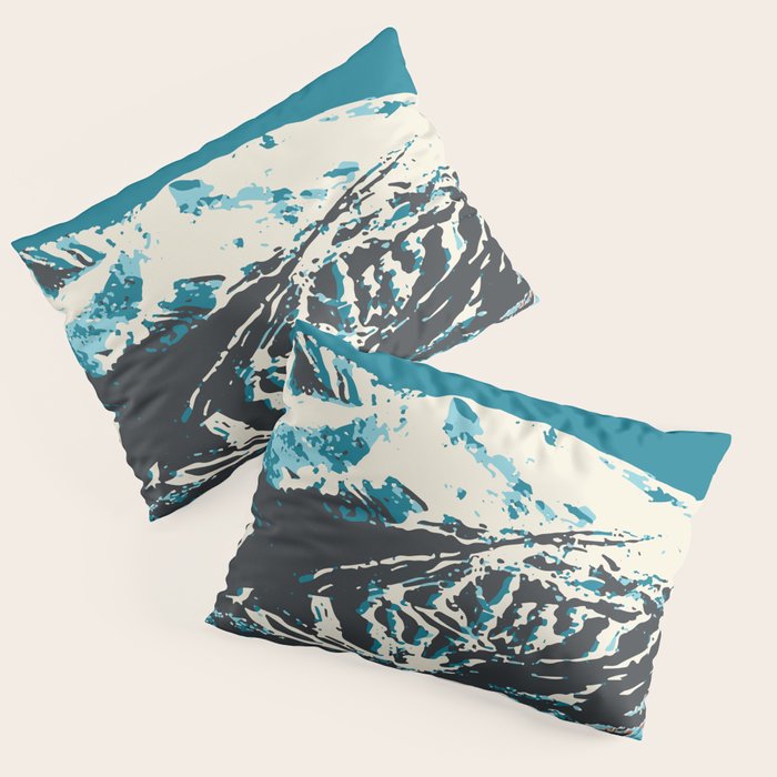 Breckenridge Vintage Ski Poster Pillow Sham Gallery Image 1