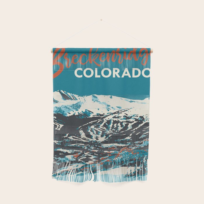 Breckenridge Vintage Ski Poster Wall Hanging Gallery Image 1