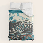 Breckenridge Vintage Ski Poster Duvet Cover Gallery Image 6