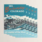 Breckenridge Vintage Ski Poster Wrapping Paper Gallery Image 3