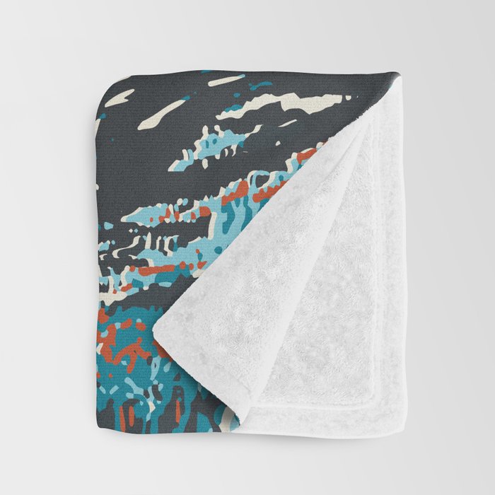 Breckenridge Vintage Ski Poster Throw Blanket Gallery Image 3