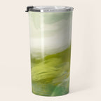 green landscape abstract art Travel Mug Gallery Image 3