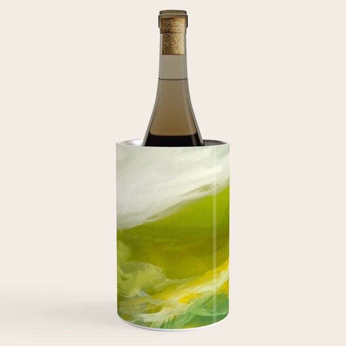 green landscape abstract art Wine Chiller Gallery Image 1