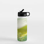 green landscape abstract art Water Bottle Gallery Image 1