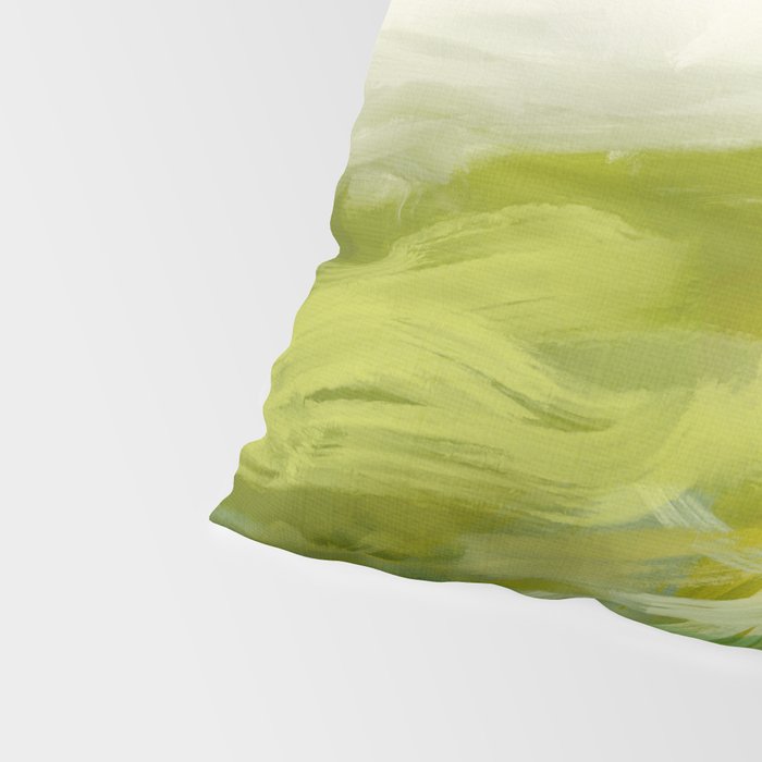 green landscape abstract art Pillow Sham Gallery Image 4
