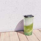 green landscape abstract art Travel Mug Gallery Image 4
