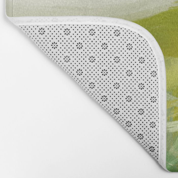 green landscape abstract art Bath Mat Gallery Image 2