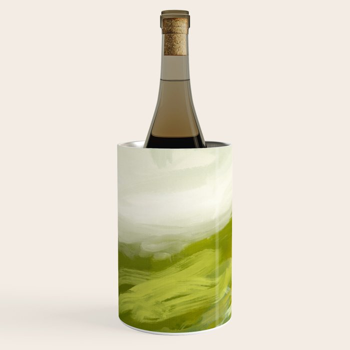 green landscape abstract art Wine Chiller Gallery Image 2