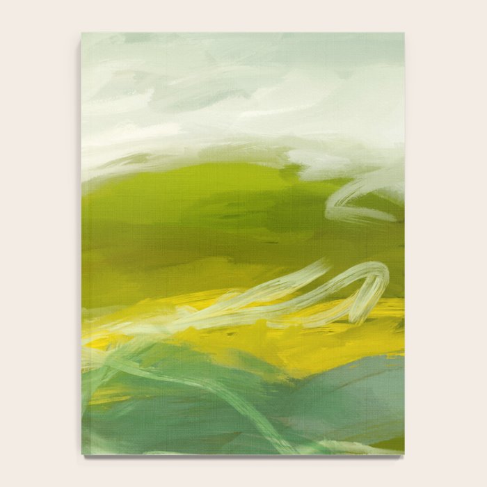green landscape abstract art Notebook Gallery Image 4