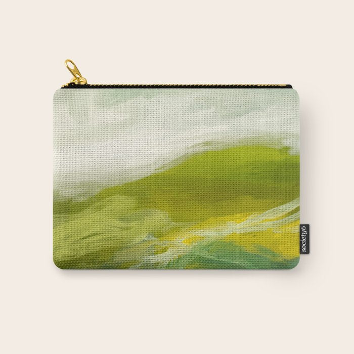 green landscape abstract art Carry All Pouch Gallery Image 1