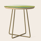 green landscape abstract art Side Table Gallery Image 1