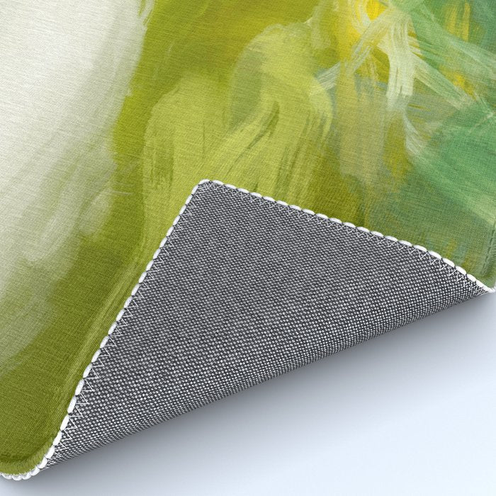 green landscape abstract art Rug Gallery Image 4