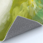 green landscape abstract art Rug Gallery Image 4