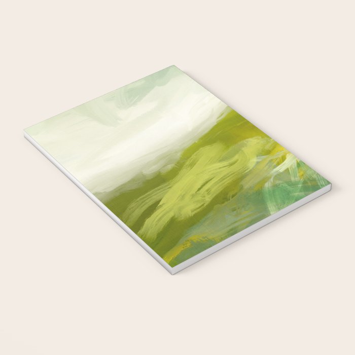 green landscape abstract art Notebook Gallery Image 3