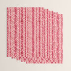 Dotted stripes - Red & pink Wrapping Paper Gallery Image 3