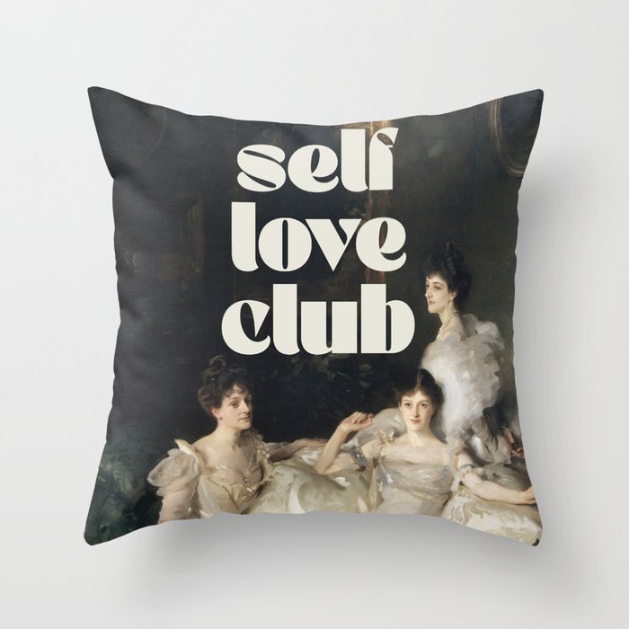 Self Love Club Throw Pillow Gallery Image 6