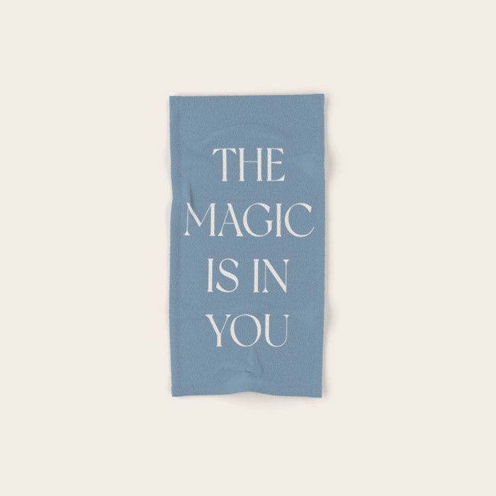 The Magic Is In You Blue Bath Towel Gallery Image 1