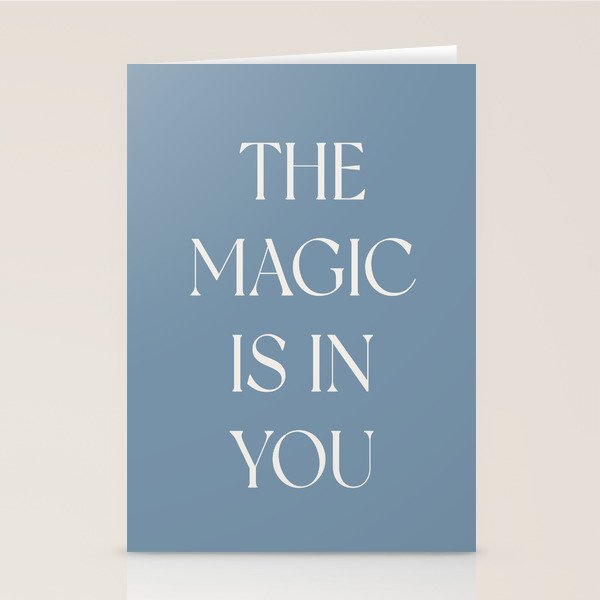 The Magic Is In You Blue Stationery Card Gallery Image 2