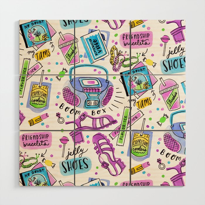 90s Summer  Wood Wall Art Gallery Image 1