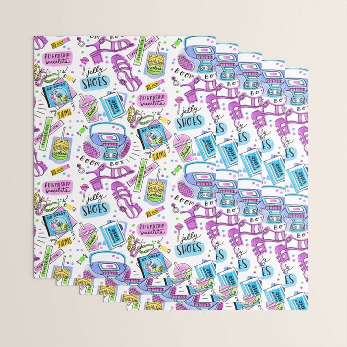 90s Summer  Wrapping Paper Gallery Image 3