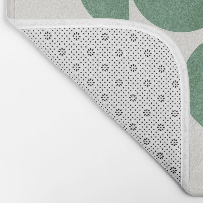 Green Retro Scandinavian - Mid Century Modern Bath Mat Gallery Image 2