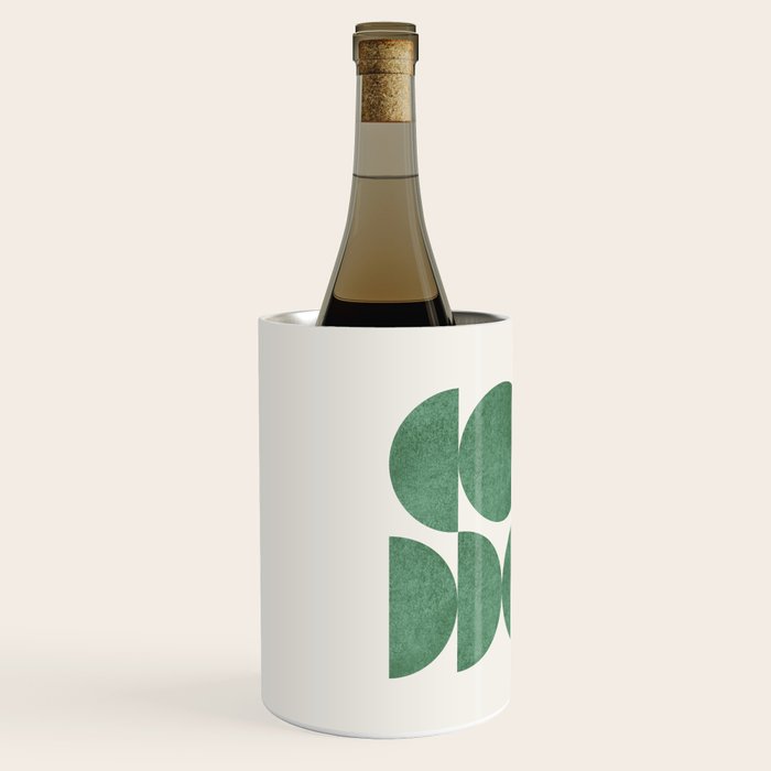 Green Retro Scandinavian - Mid Century Modern Wine Chiller Gallery Image 2