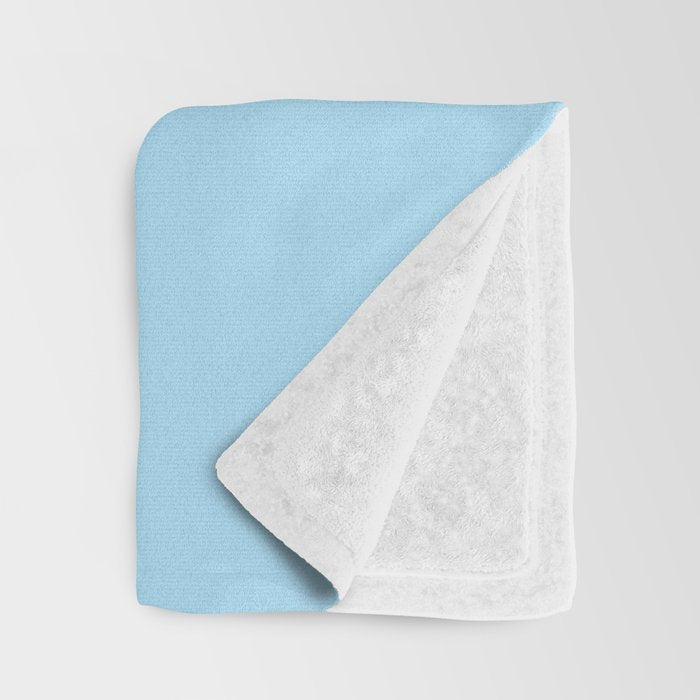 Bubble Gum Sneaky Llama in Blue Throw Blanket Gallery Image 3