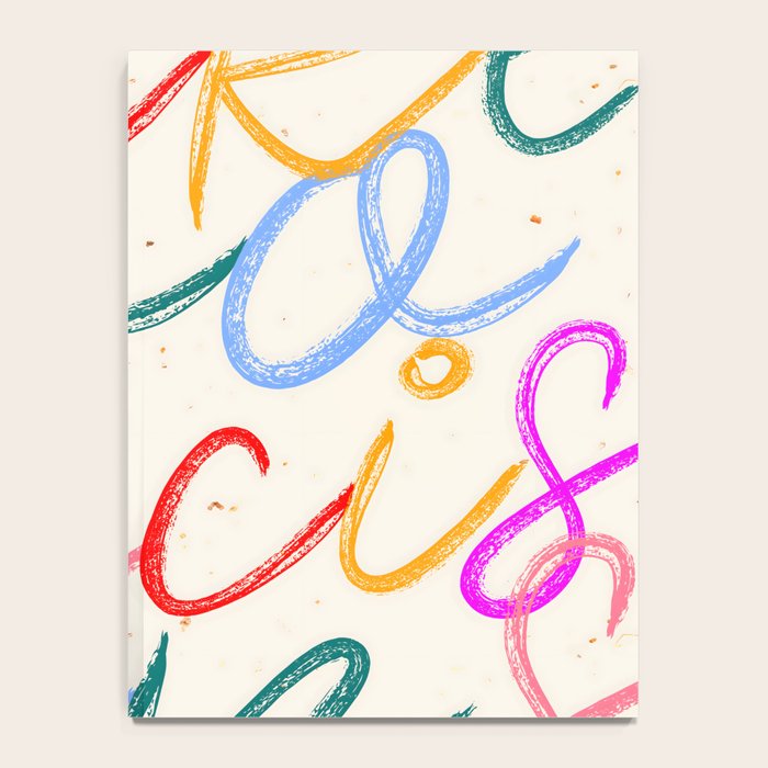 I Make Goo Decisions, Typography Funny Quirky Words, Whimsical Pastel Colorful Witty Letters, Eclectic Hand-drawn Contemporary Lettering  Notebook Gallery Image 4