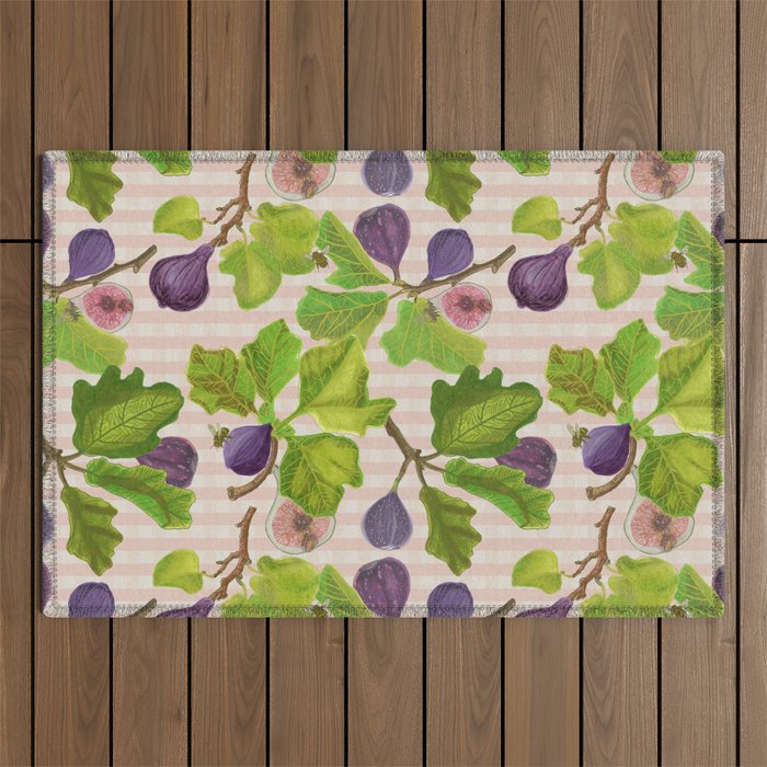 Fig Branches Outdoor Rug Gallery Image 1