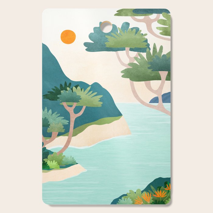 A Perfect Moment - Italian Coastal Landscape Cutting Board Gallery Image 1