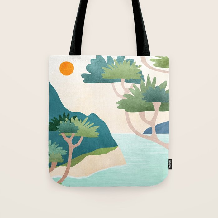 A Perfect Moment - Italian Coastal Landscape Tote Bag Gallery Image 1